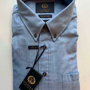 Viyella Men's Classic Light Blue Dress Shirt